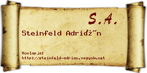 Steinfeld Adrián névjegykártya